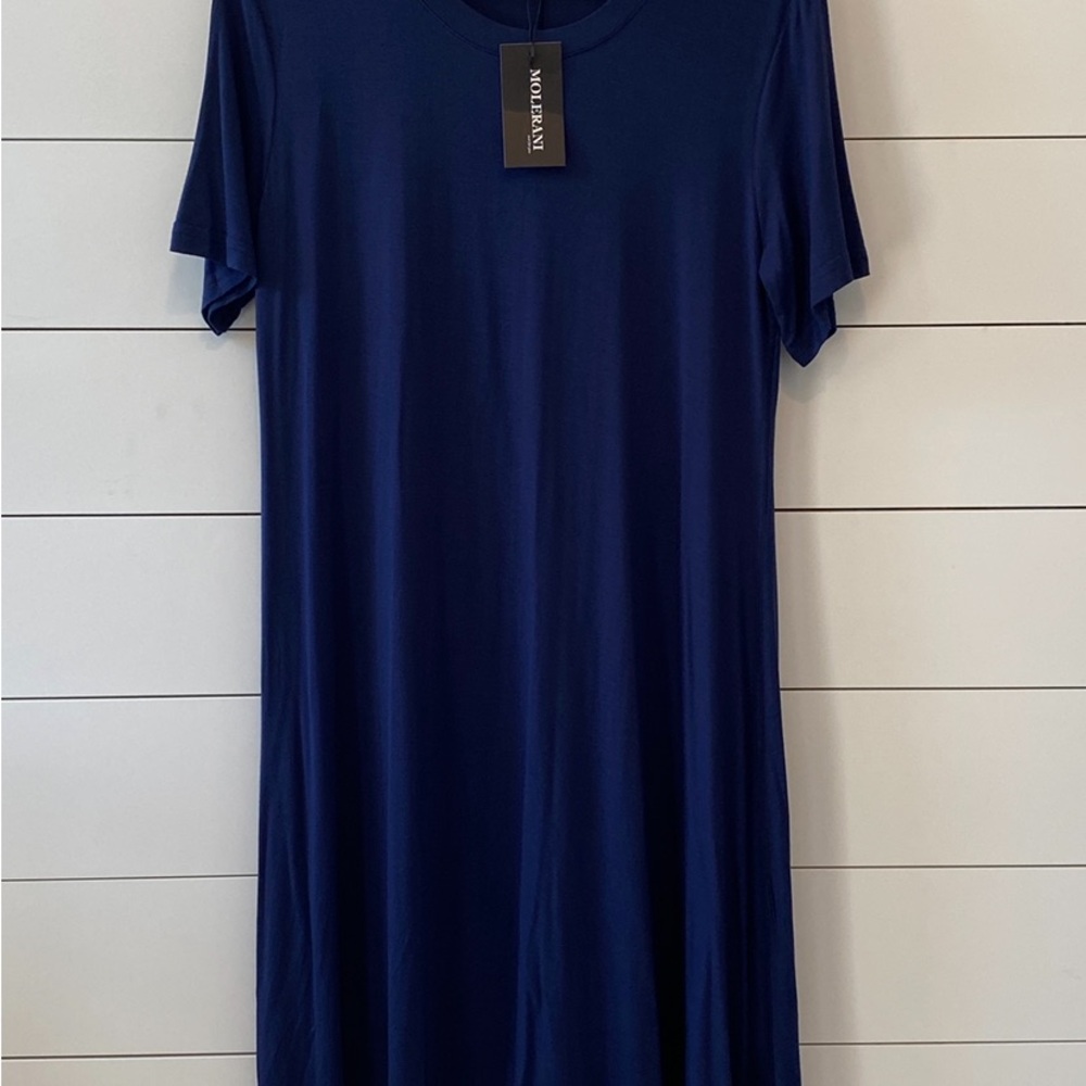 NWT Navy Blue Women's T-Shirt Dress